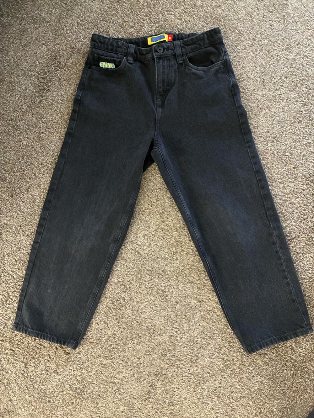 Empyre Black Loose Fit Skate Jeans - Waist 26, Inseam 29, Hip 30 - Y2K Baggy